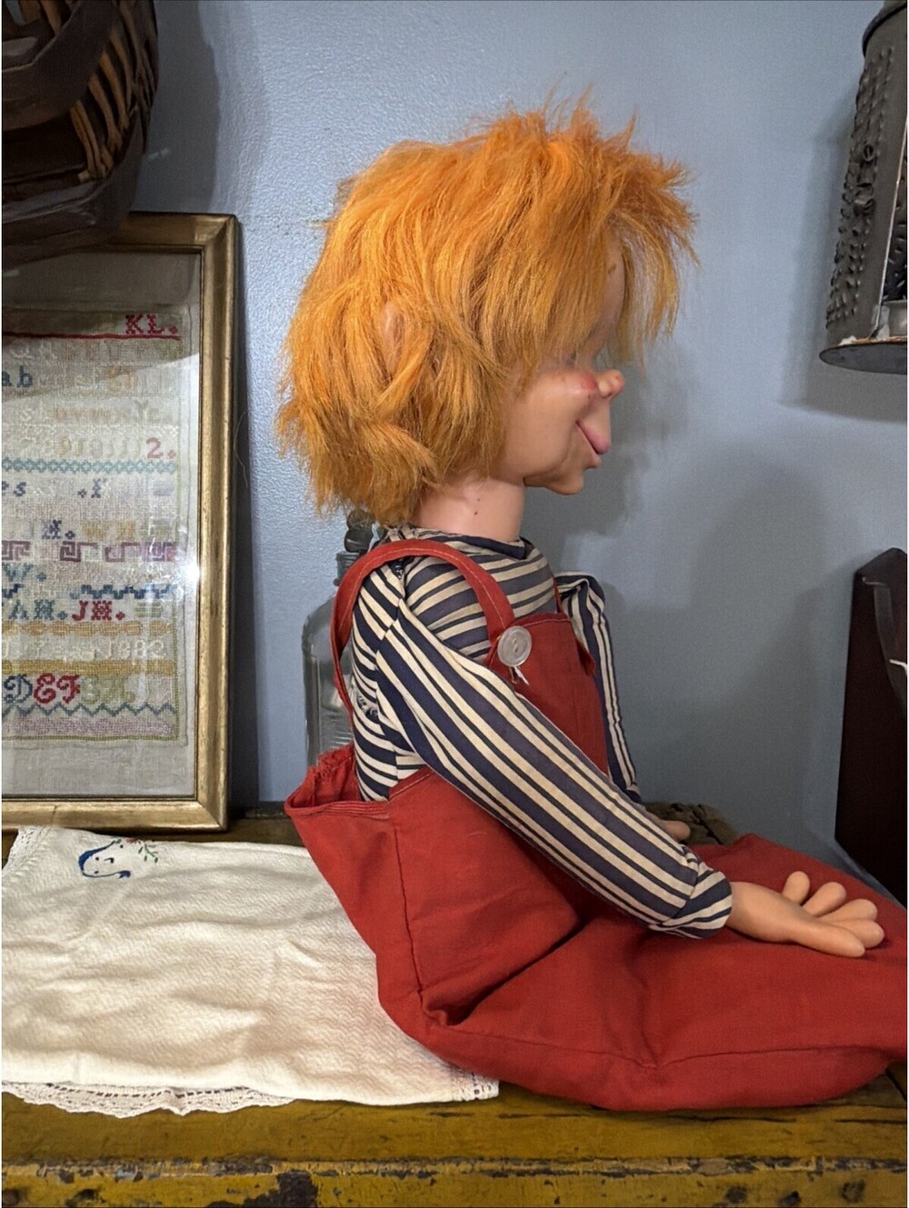 VTG Toy OTIS O'BRIEN - 30" Ventriloquist Doll/Dummy - 1972 by Uneeda - WORKING - Picture 5 of 10